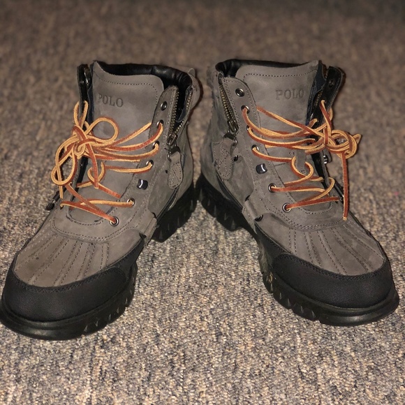 Polo Ralph Lauren Dark Grey Ankle Boots